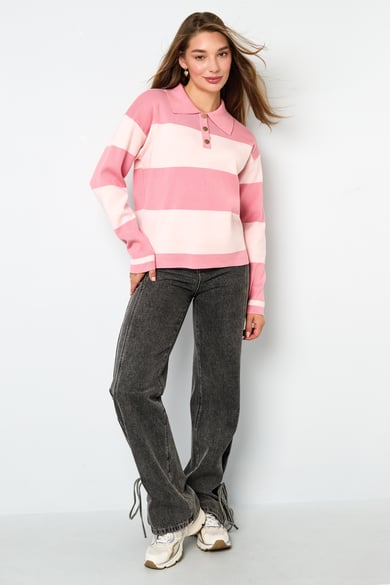 Strickpullover Streifen Casual Herbst/Winter h5 Bild8